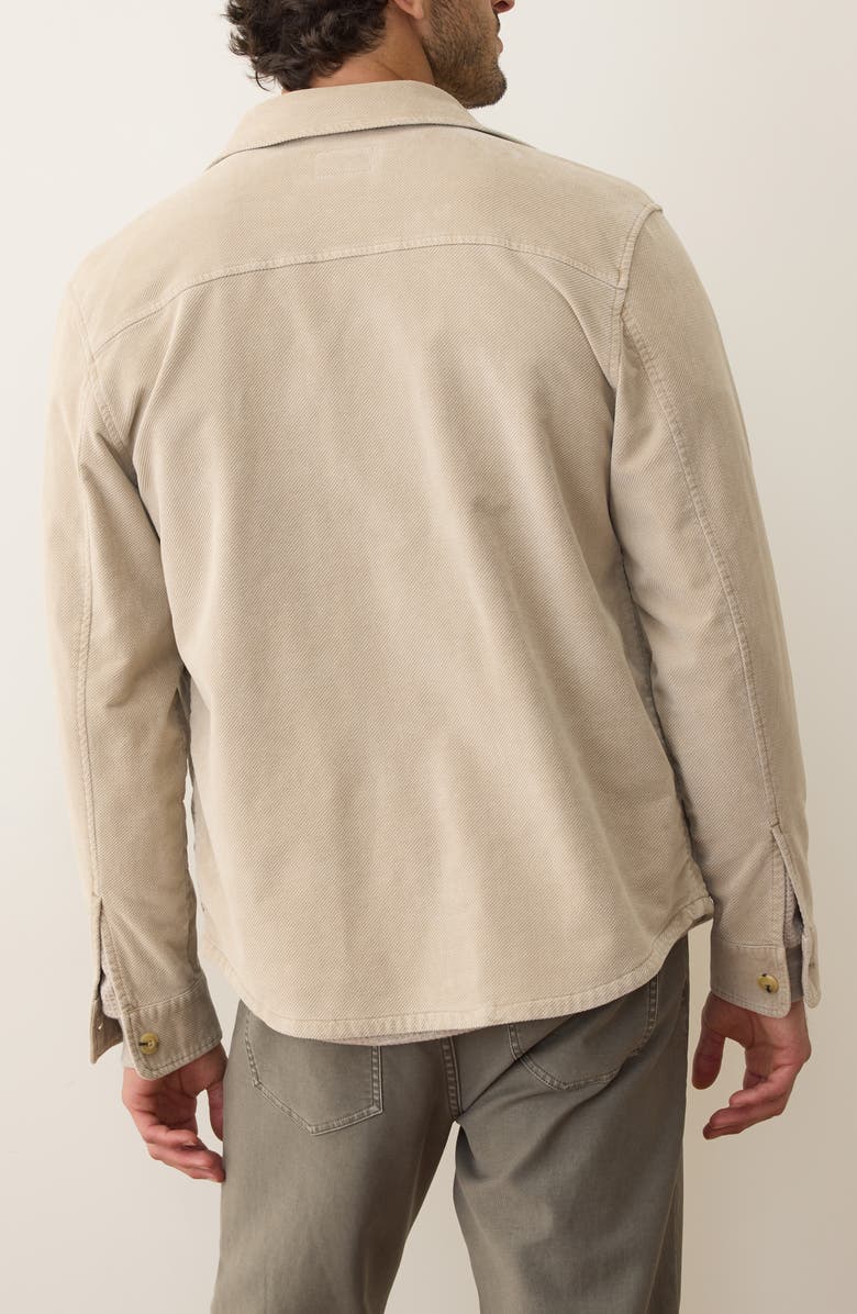 Marine Layer Max Brushed Overshirt, Alternate, color, Taupe