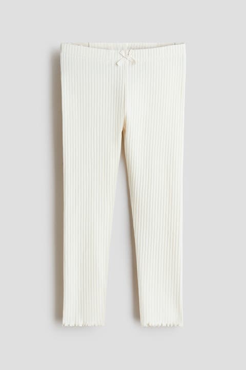 Ribbed Cotton Leggings
