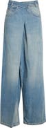 Maison Margiela Wrap Front Denim Wide Leg Jeans