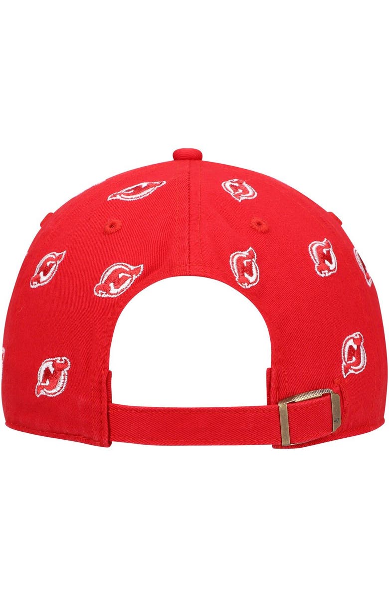 '47 Women's '47 Red New Jersey Devils Confetti Clean Up Logo Adjustable Hat, Alternate, color, Red