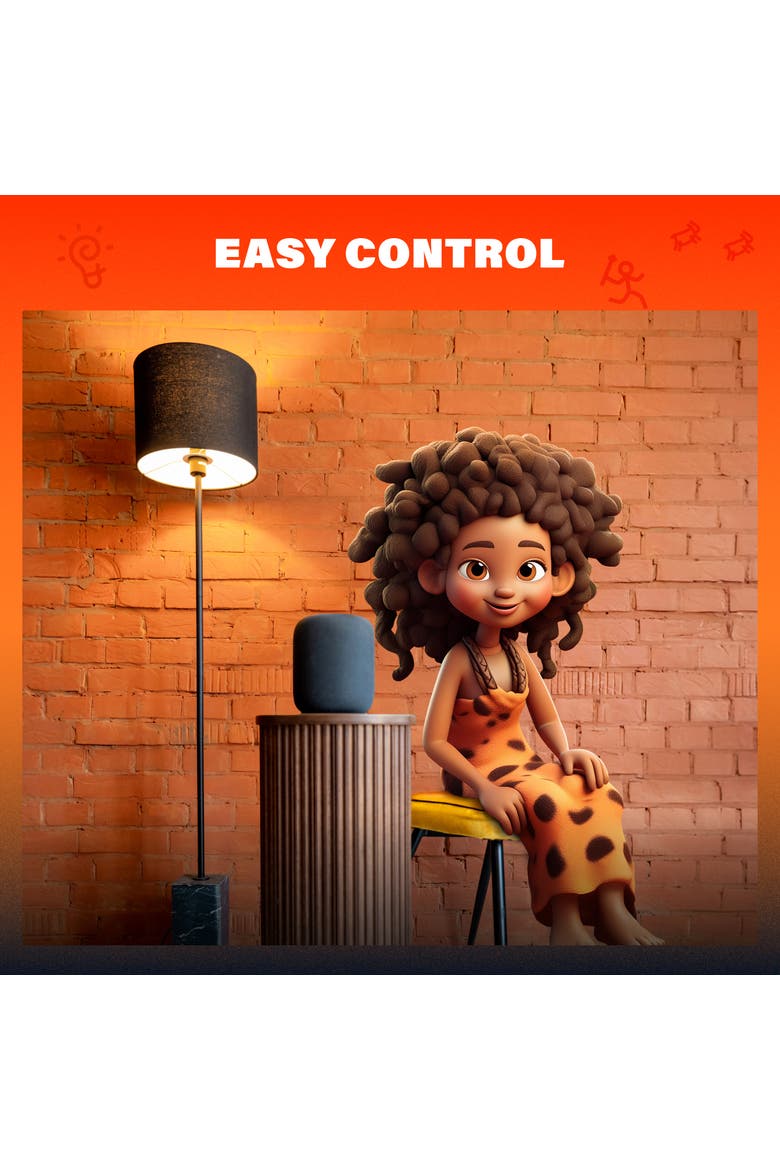 Caveman Matter & Wi-Fi A19 Smart LED Light Bulb, Alternate, color, Multicolor
