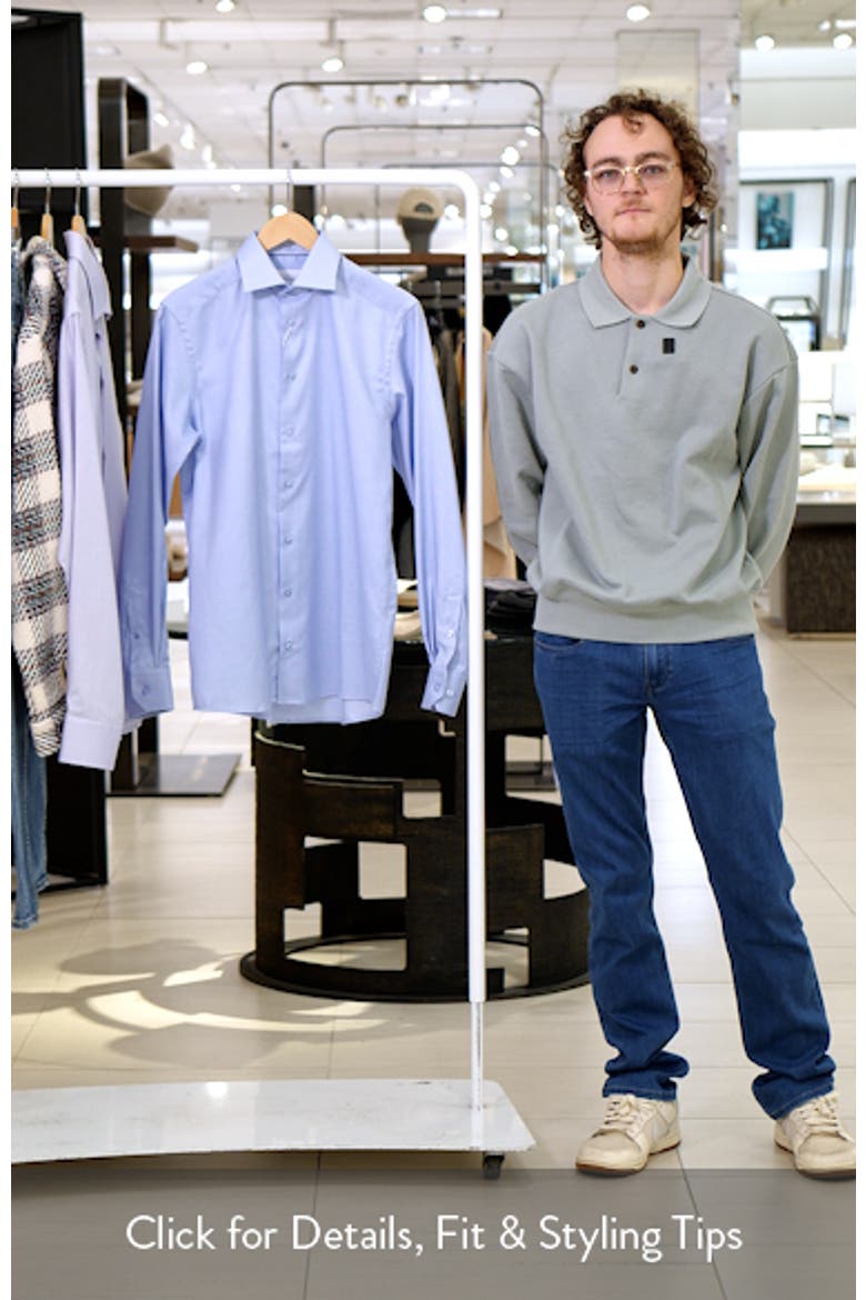 Contemporary Fit Houndstooth Twill Dress Shirt video