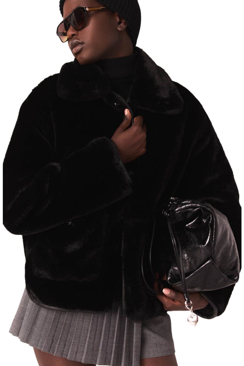 Reversible sequin puffer jacket, Alternate, color, Black