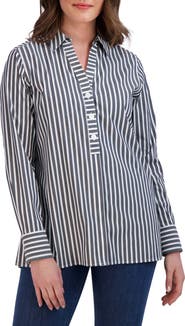 Foxcroft Pamela Stripe Blouse