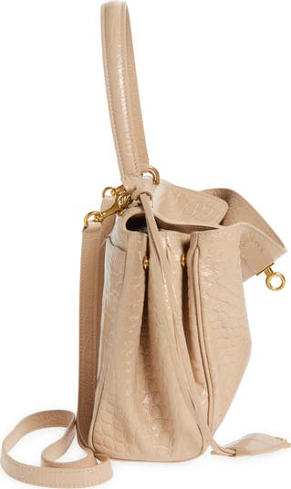 Balenciaga Small Rodeo Croc Embossed Leather Top Handle Bag