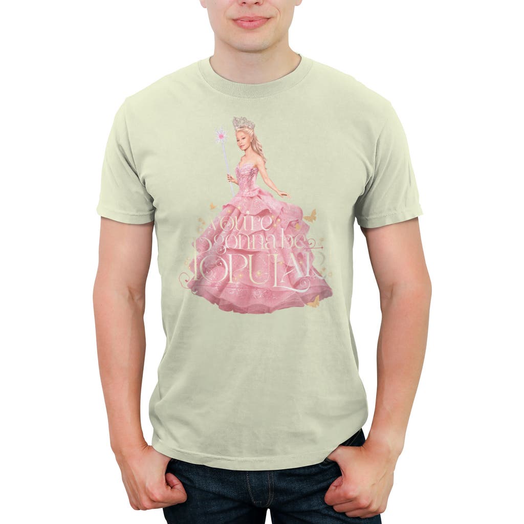 Men's Wicked Glinda You're Gonna Be Popular  Graphic T-Shirt in Beige  product