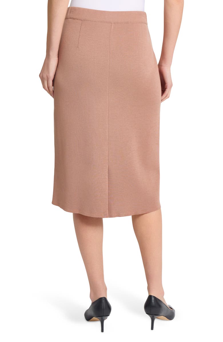 Misook Charm Straight Knit Skirt, Alternate, color, Charmeuse