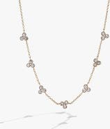Alex and Ani Triple Stone Stationed Necklace