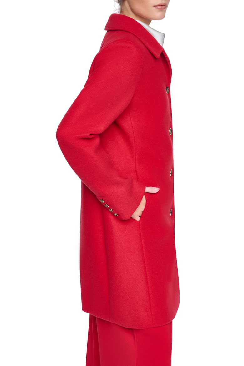 Faux Wool Walker Coat, Alternate, color, RED