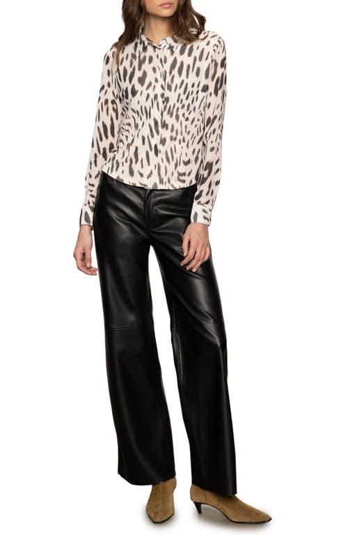 Sanctuary Mesh Button-down Shirt In Multi
