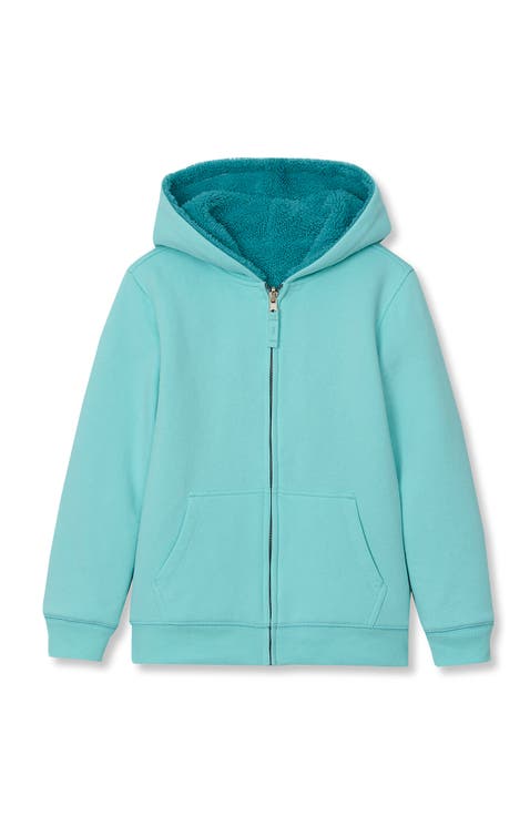 Kids Reversible High Pile Fleece Hoodie