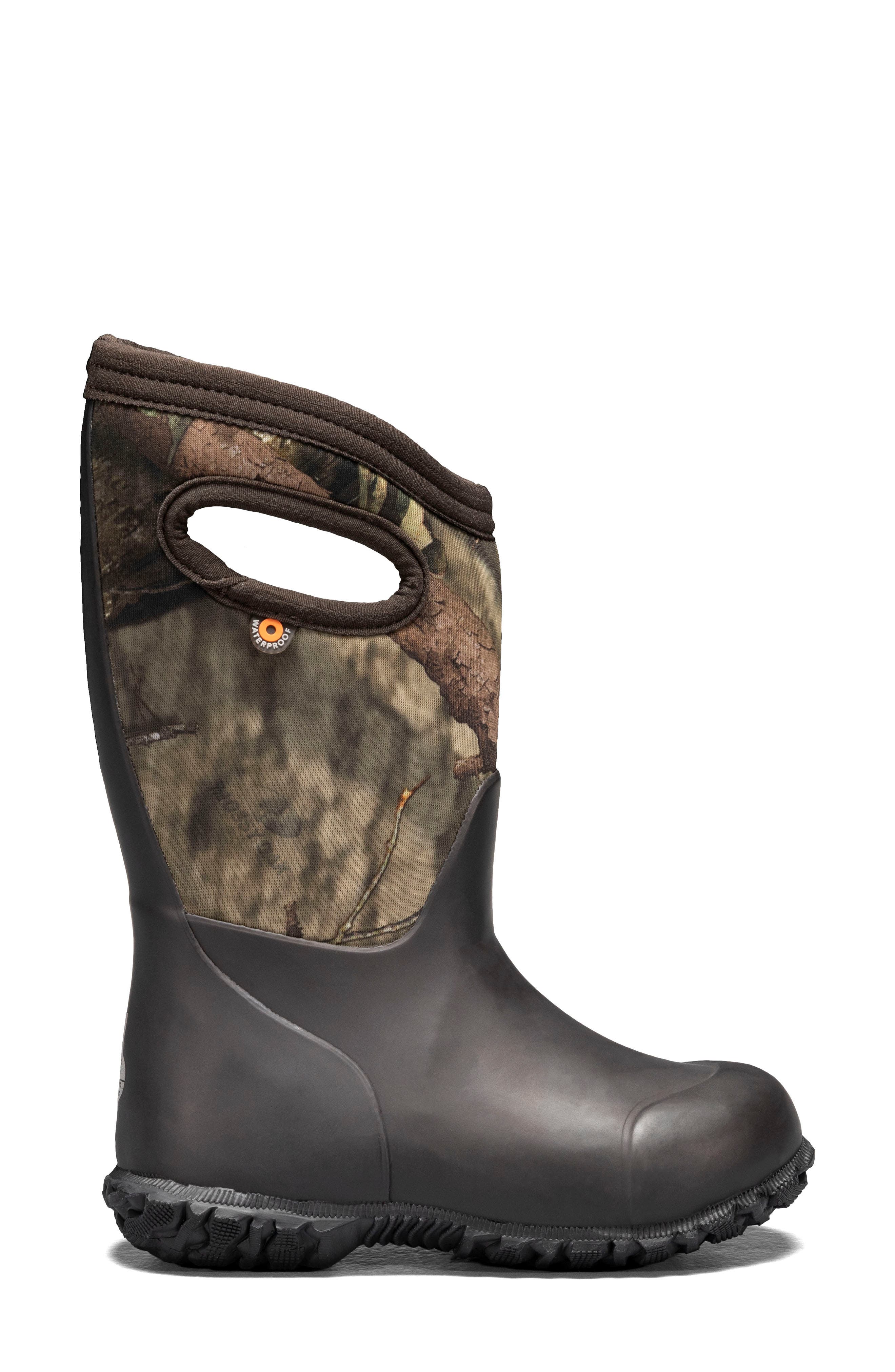 Bogs Kids' York Camo Waterproof Boot, Alternate, color, Mossy Oak