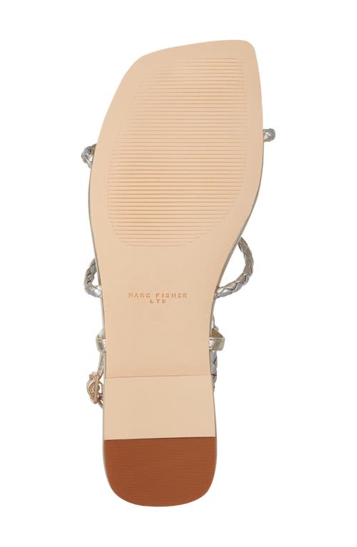 Marc Fisher Ltd Maze Strappy Sandal In Gold