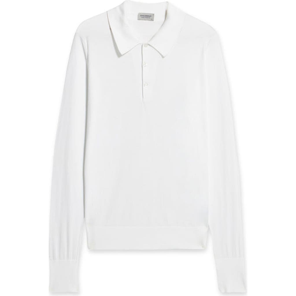 Fortela Finchley Cotton Knit Polo In White