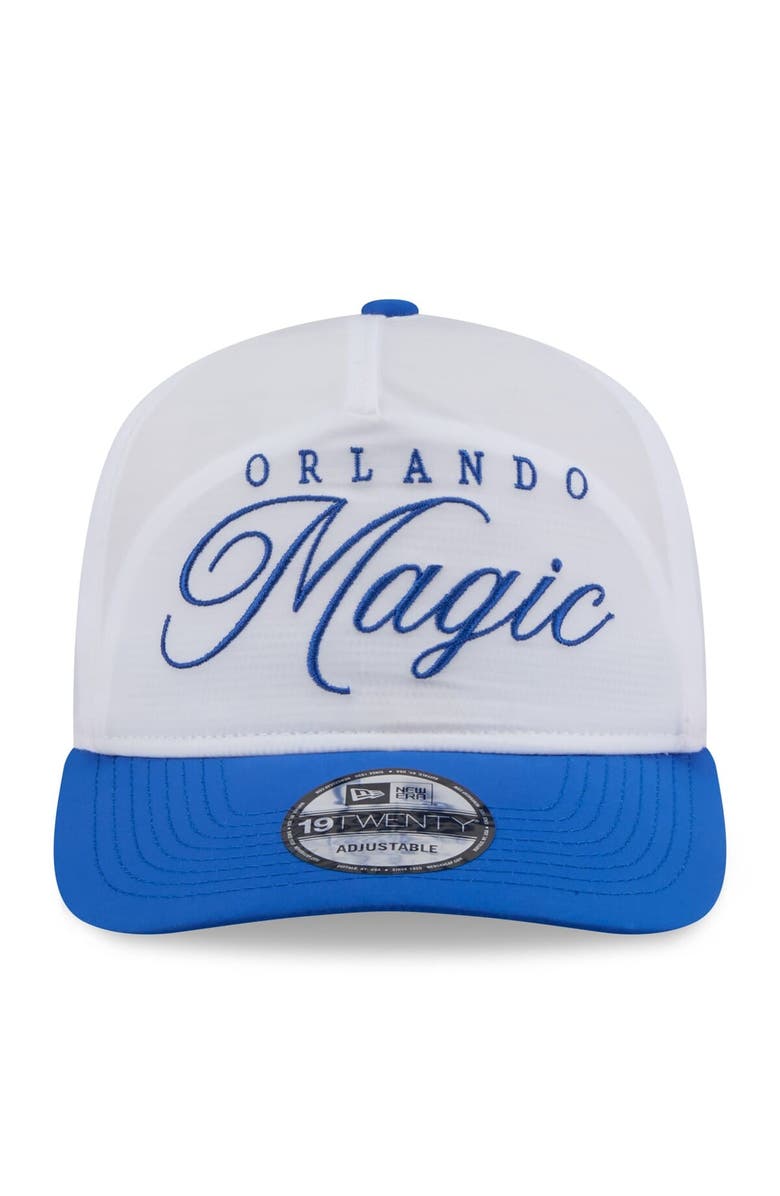 New Era Men's New Era White/Black Orlando Magic 2025 NBA Draft On-Stage Nylon 19TWENTY Adjustable Hat, Alternate, color, 