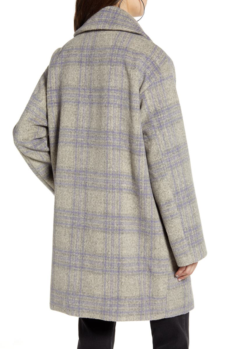 ASTR the Label Plaid Flannel Coat, Alternate, color,