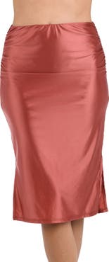 La Blanca Earth Cover-Up Satin Skirt