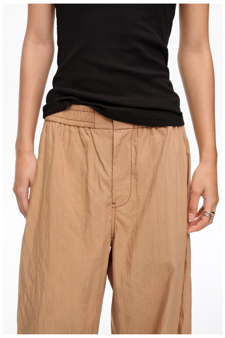 Gathered Jogger Trousers, Alternate, color, TOFFEE