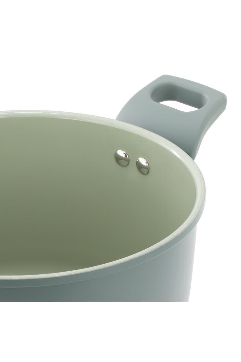 7pc Ceramic Nonstick Aluminum Cookware Set, Alternate, color, Green