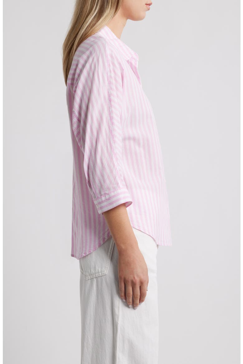 Wells Stripe Shirt, Alternate, color, PINK ICING
