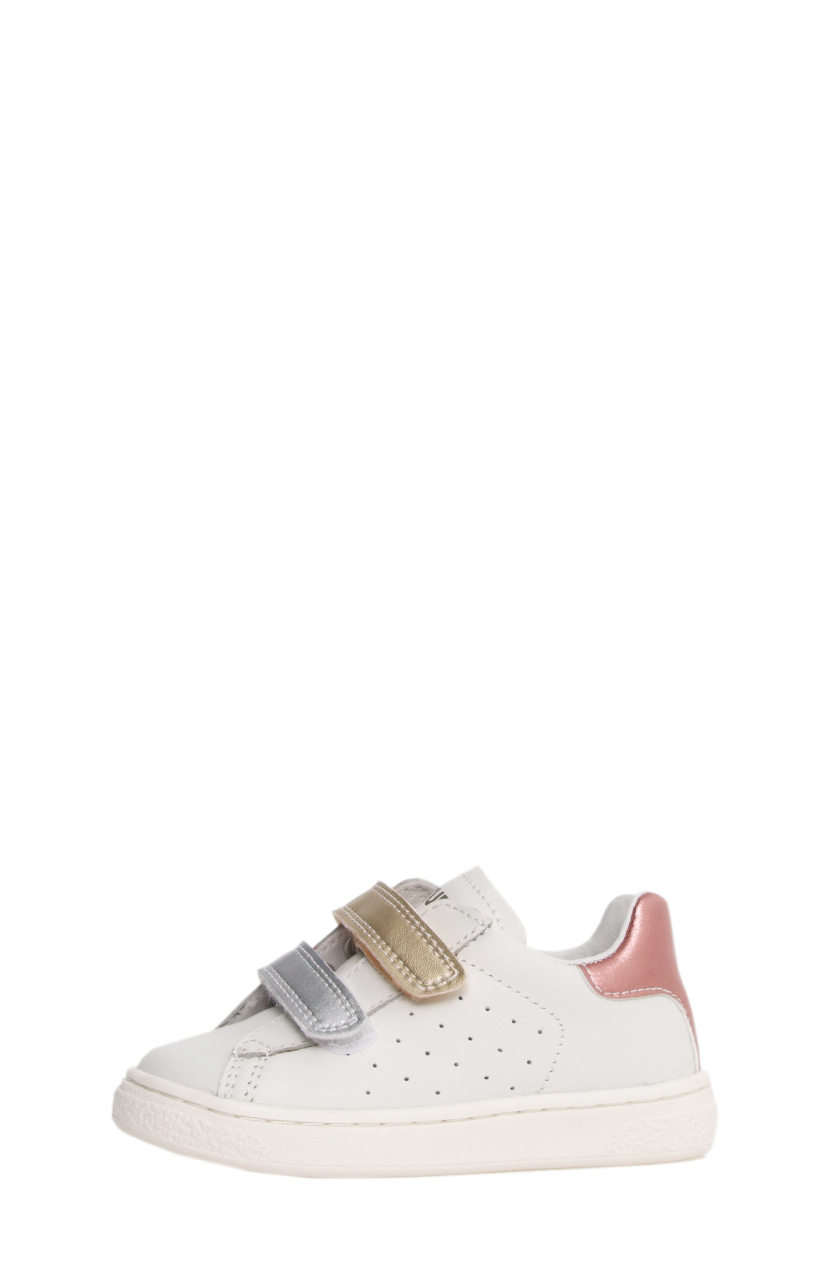 Naturino Kids' Hasselt Sneaker, Alternate, color, White-Silver-Platinum