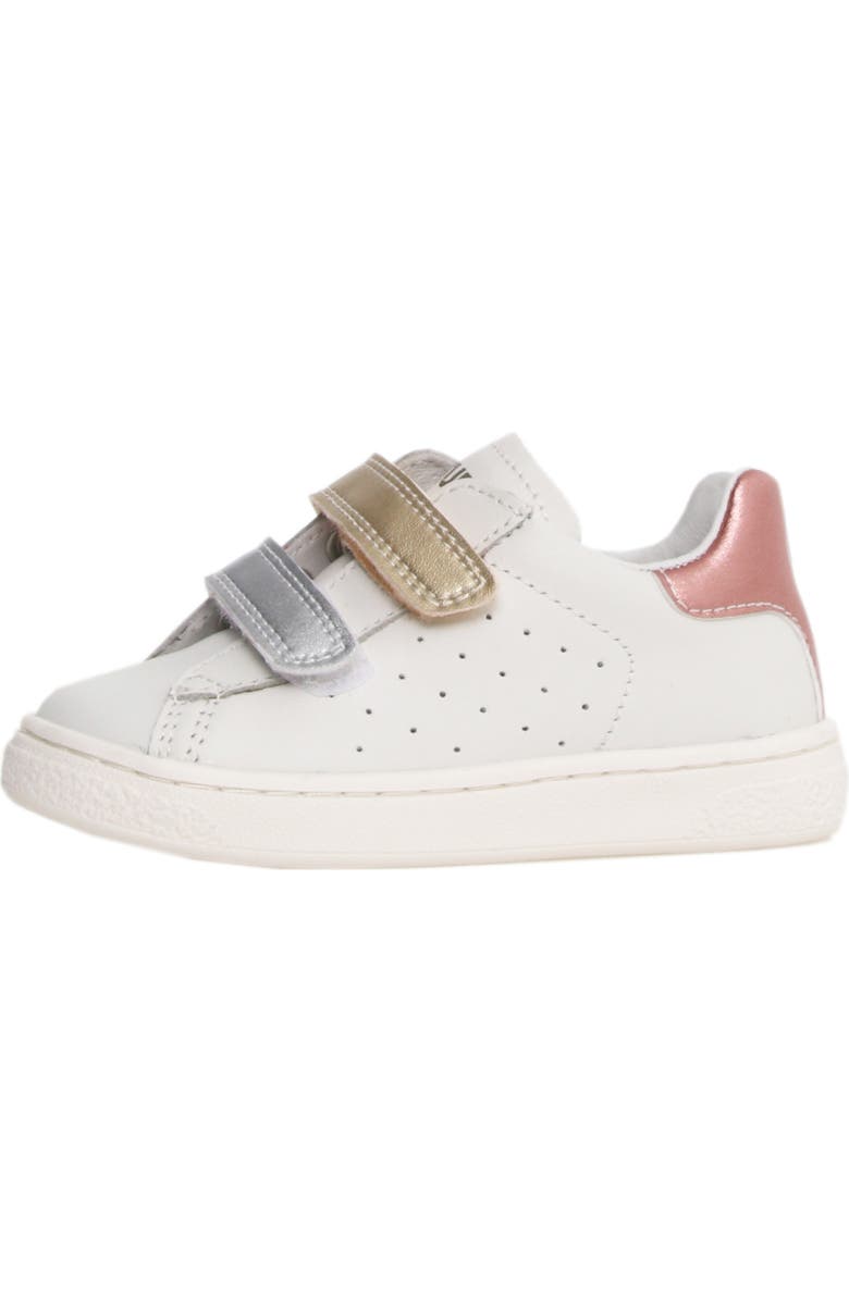 Naturino Kids' Hasselt Sneaker, Alternate, color, White-Silver-Platinum