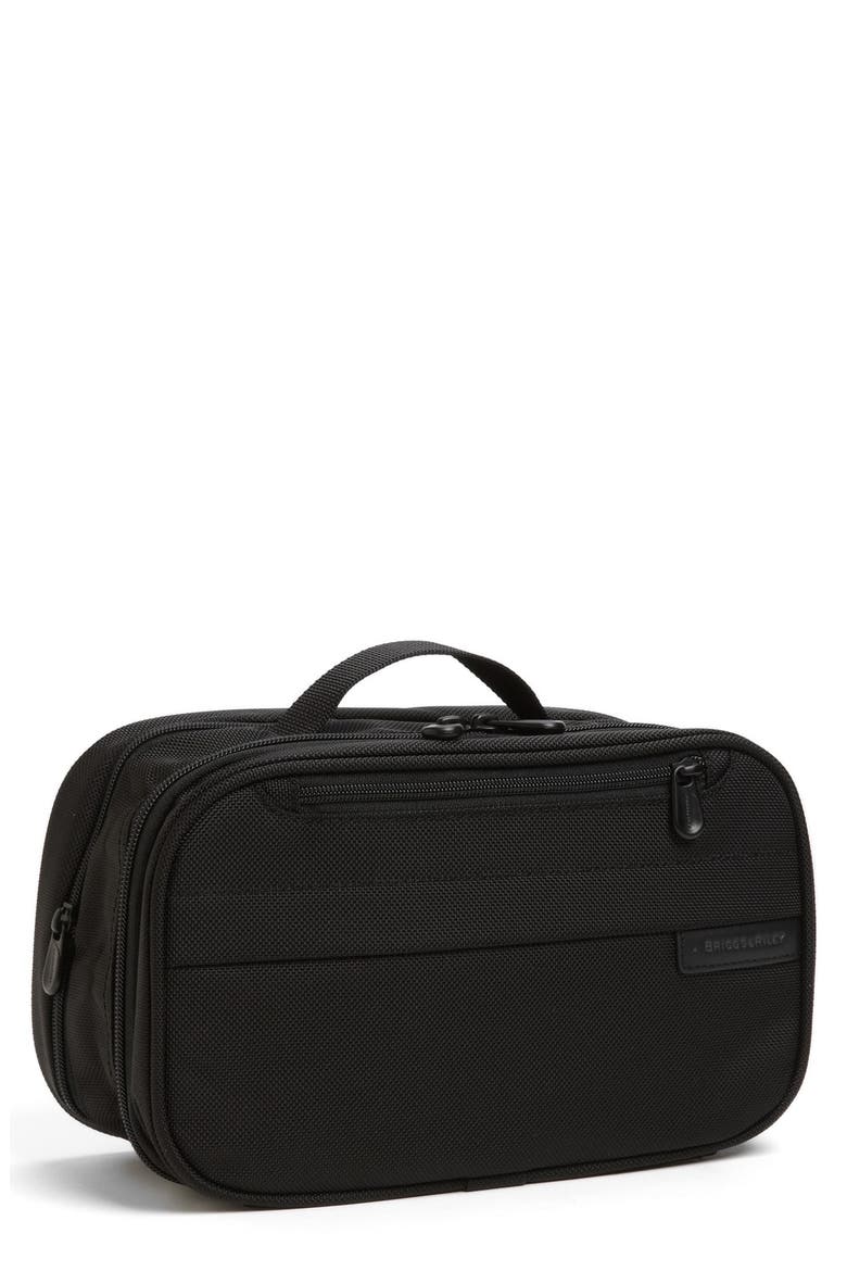 Baseline Expandable Toiletry Kit, Main, color, BLACK
