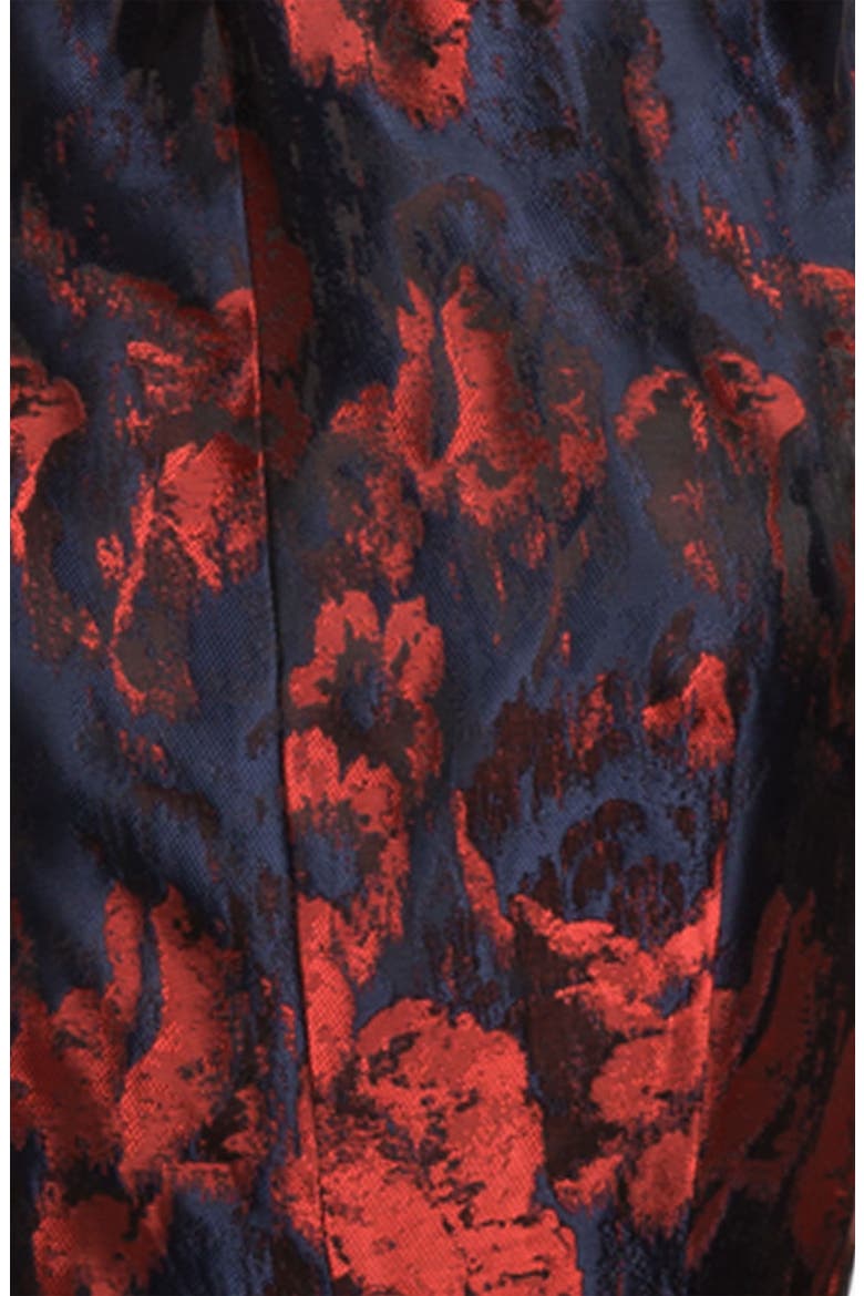 Brocade Fit & Flare Dress, Alternate, color, FIRECRACKER ECLIPSE