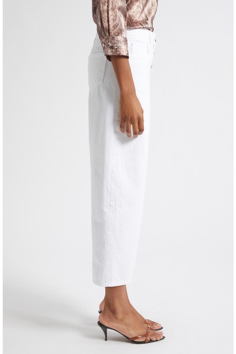 Liora High Waist Crop Stovepipe Jeans, Alternate, color, BLANC