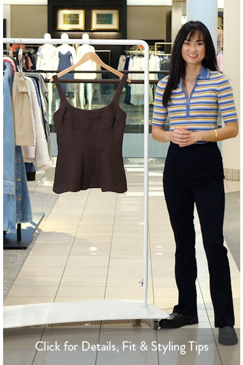 Structured Sleeveless Peplum Top video