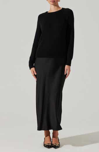 ASTR the Label Helene Mixed Media Long Sleeve Dress