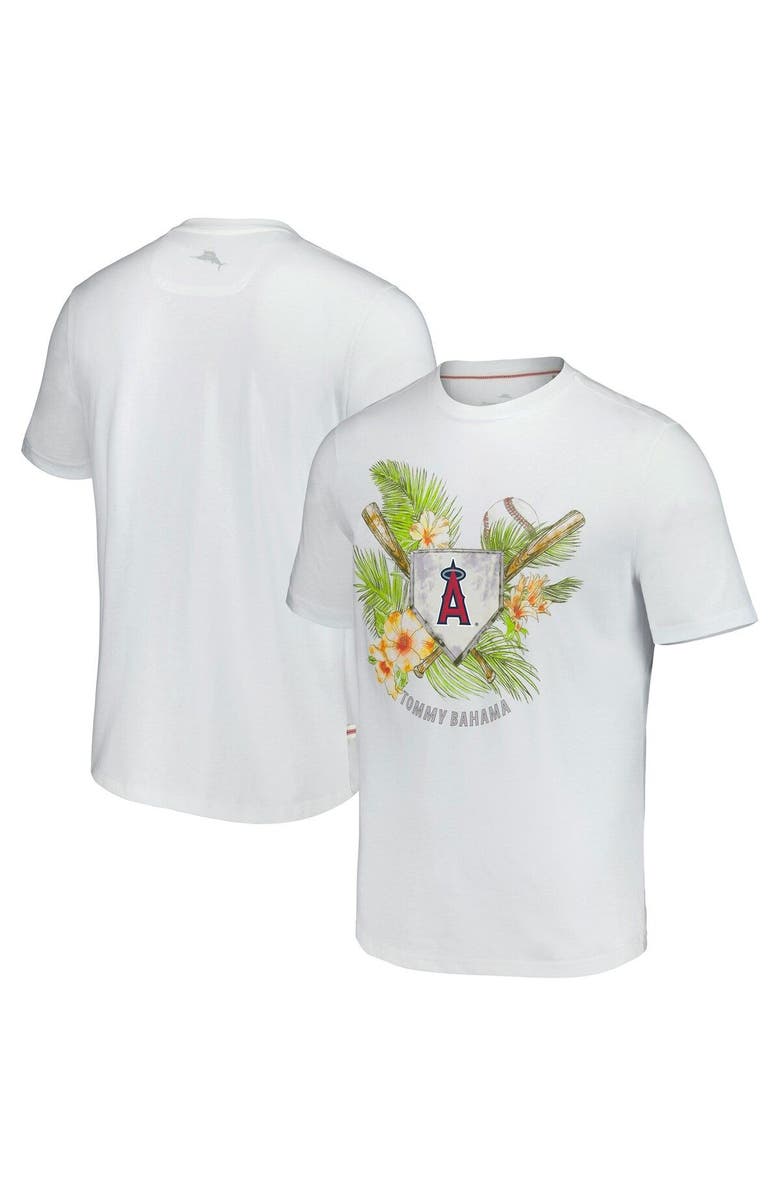 Tommy Bahama Men's Tommy Bahama  White Los Angeles Angels Island League T-Shirt, Main, color, 