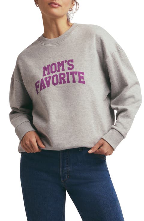 Mom's Favorite Cotton Graphic Sweatshirt