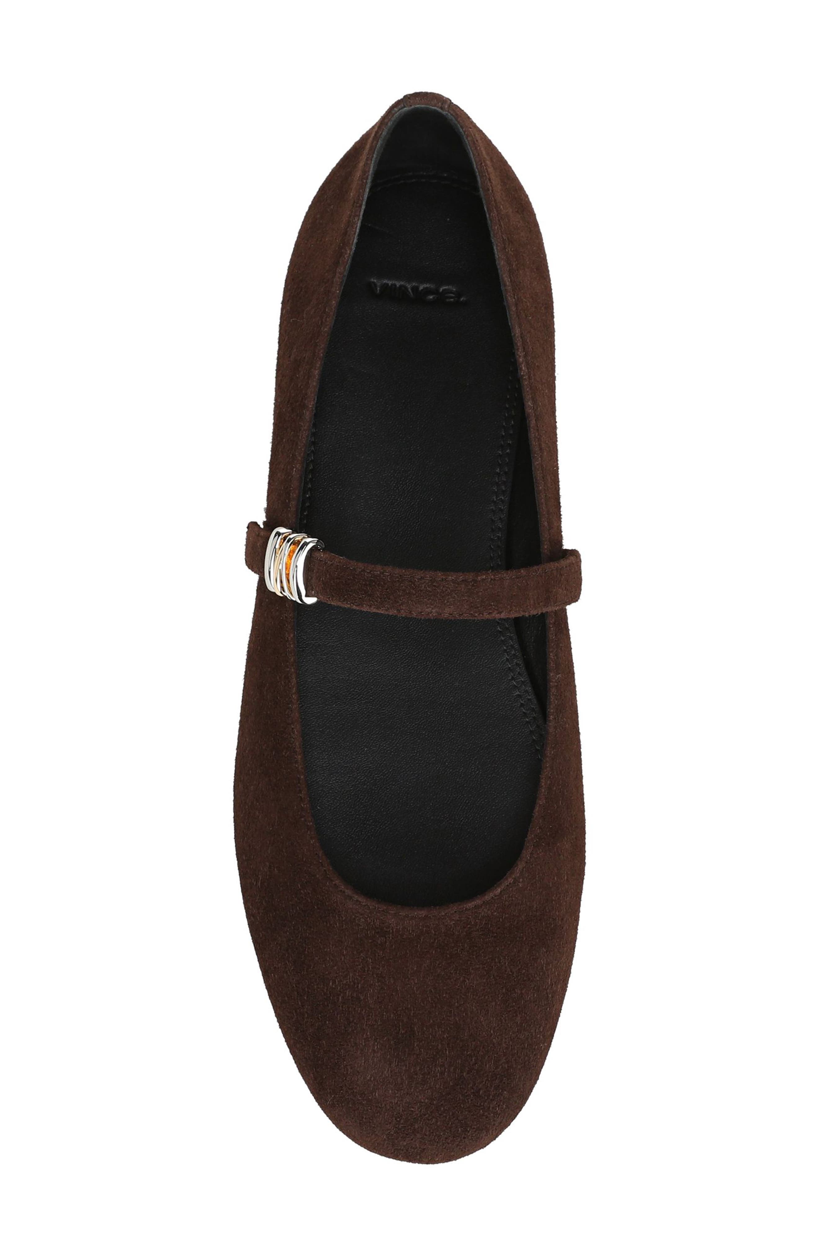 Olivette Ballet Flat, Alternate, color, CACAO BROWN SUEDE
