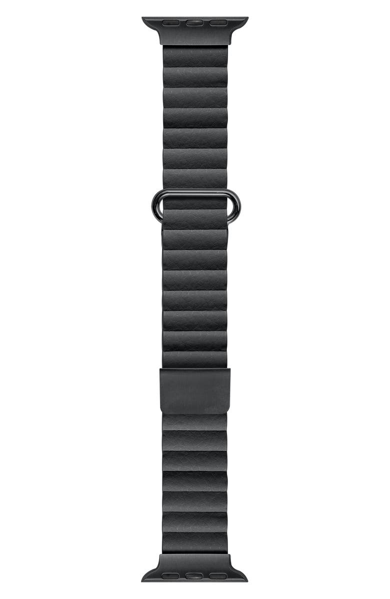 The Posh Tech Dakota Magnetic Leather Apple Watch<sup>®</sup> Watchband, Alternate, color, 