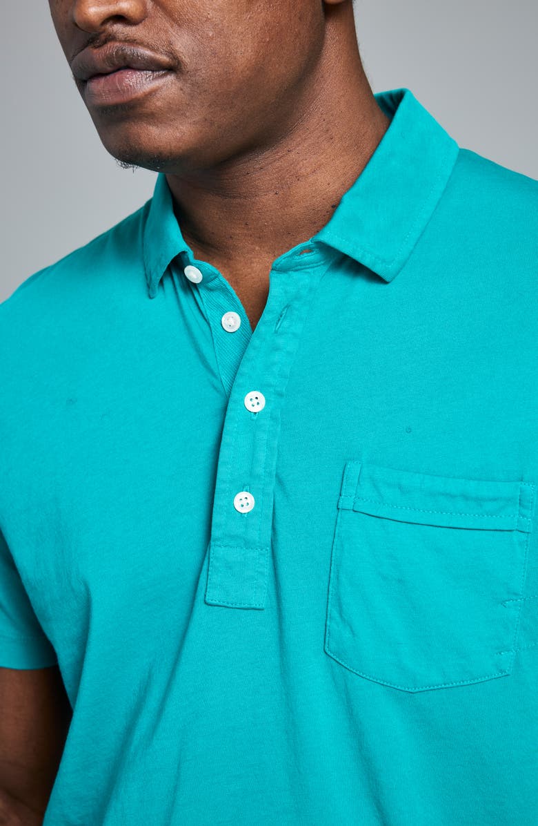 Billy Reid Pensacola Organic Cotton Polo, Alternate, color, Fanfare