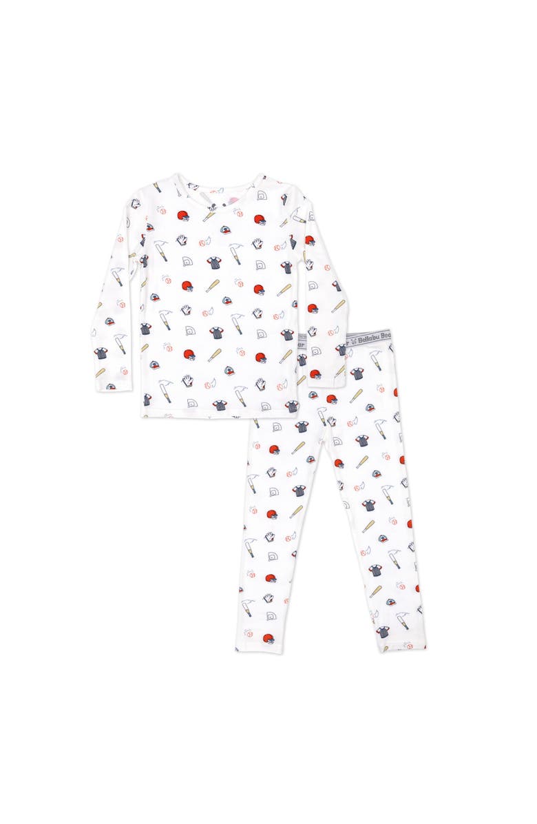 Bellabu Bear Kids' Baseball Set of 2 Piece Pajamas, Main, color, Baseball