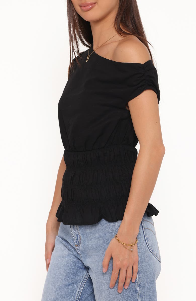 Petal & Pup Lia One-Shoulder Top, Alternate, color, Black