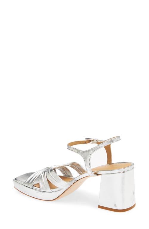 Reformation Maize Platform Sandal In Metallic