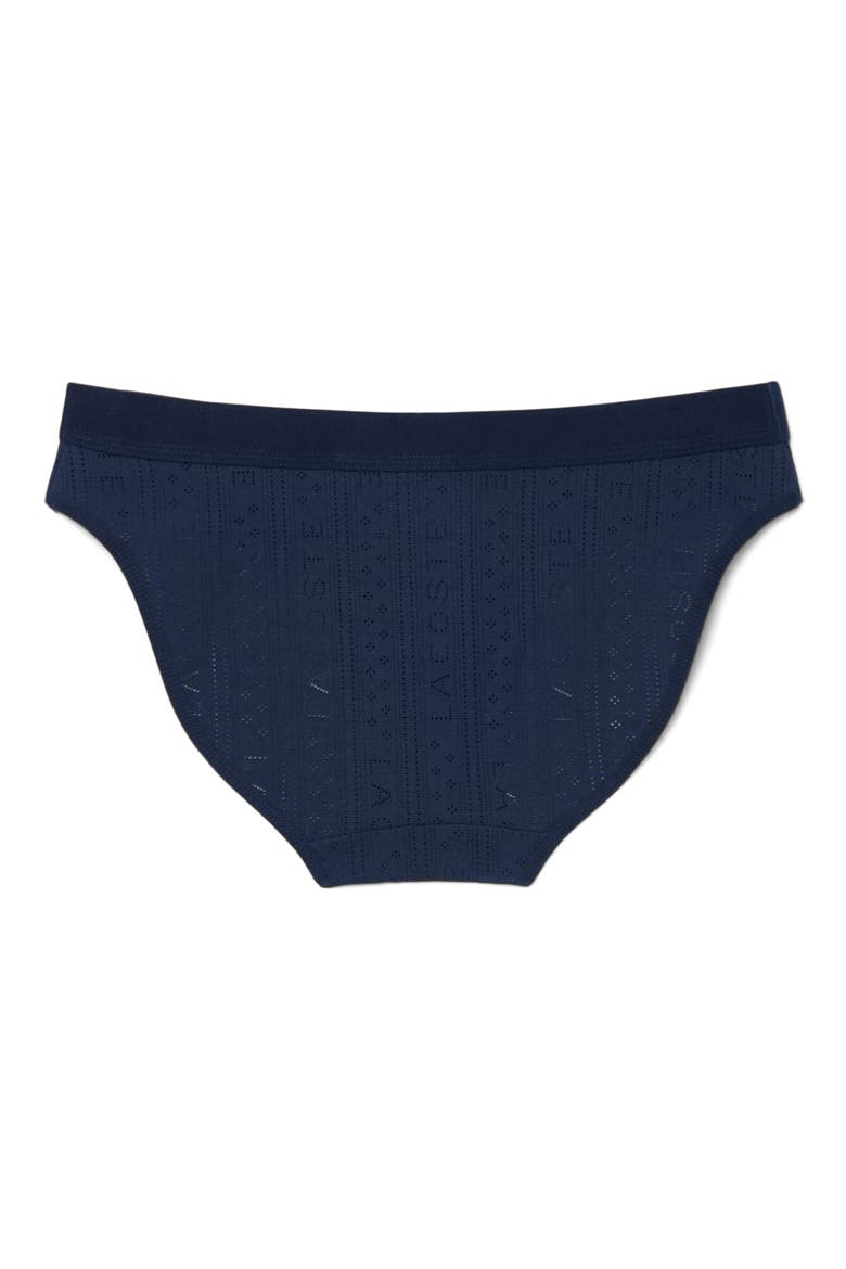 Textured Bikini Briefs, Alternate, color, NAVY BLUE
