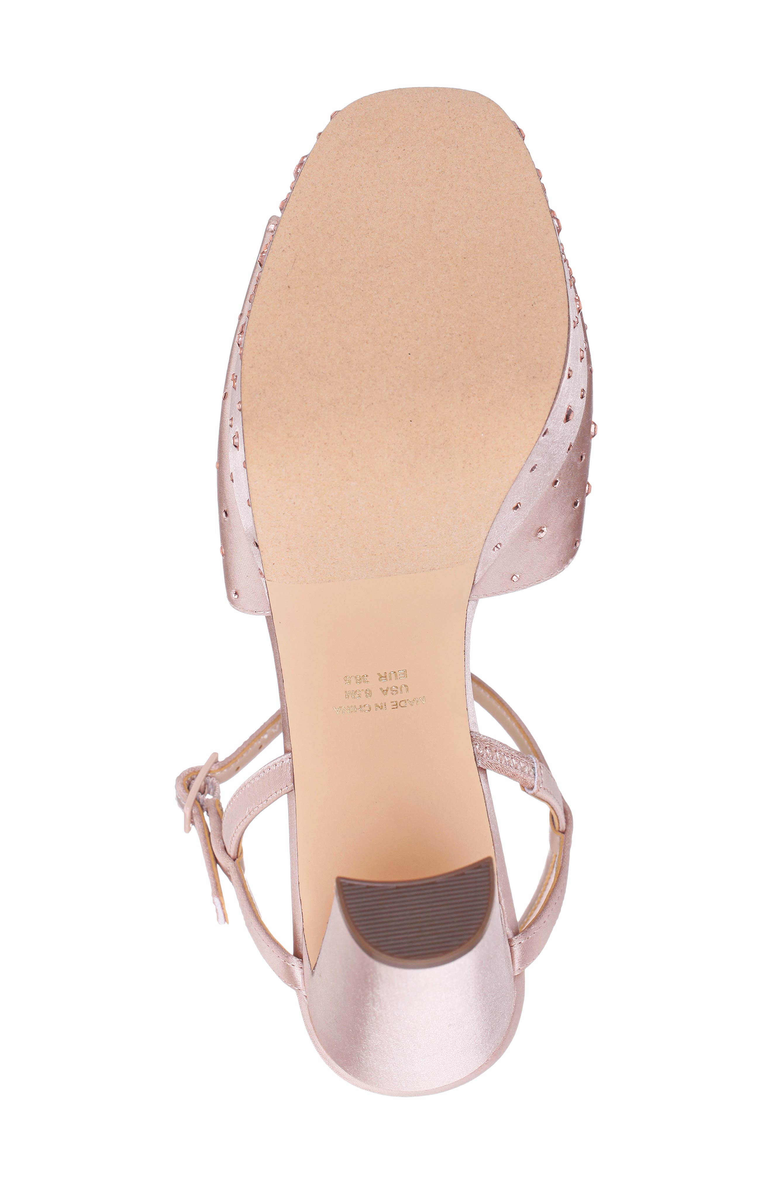 Addison Slingback Peep Toe Platform Sandal, Alternate, color, PEARL ROSE