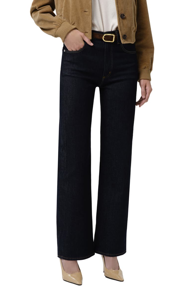 Annina High Waist Wide Leg Jeans, Alternate, color, INKY RINSE