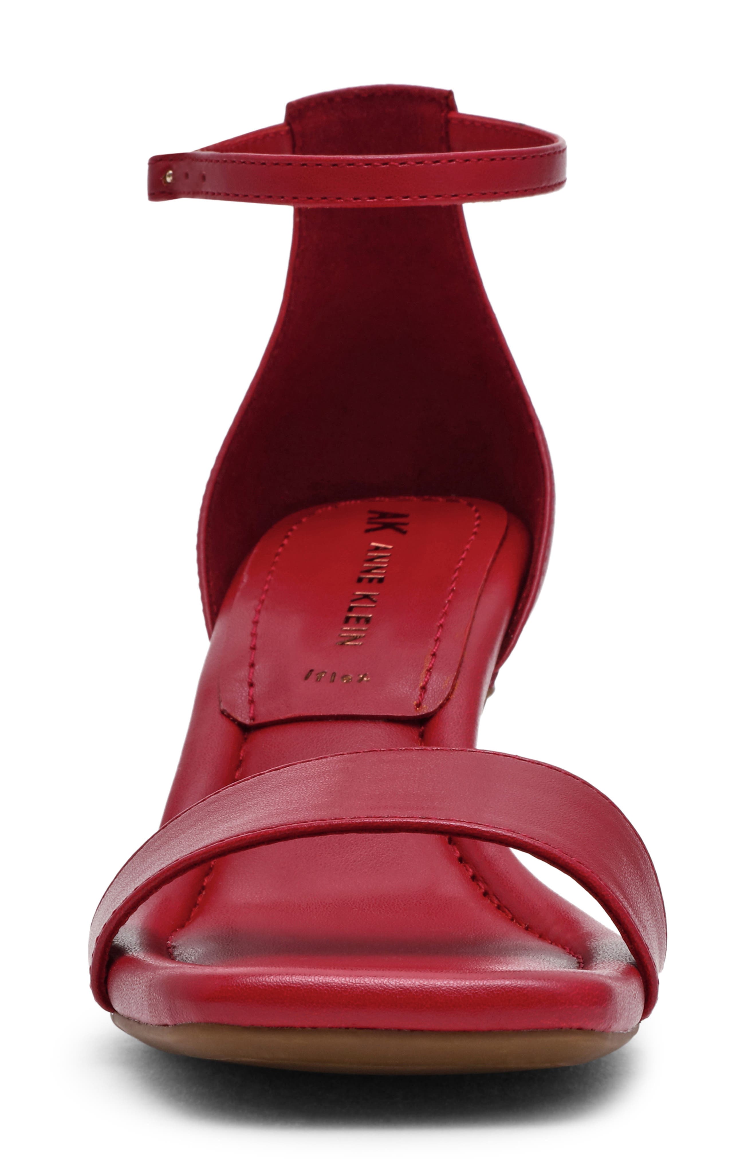 Jade Sandal, Alternate, color, DEEP RED