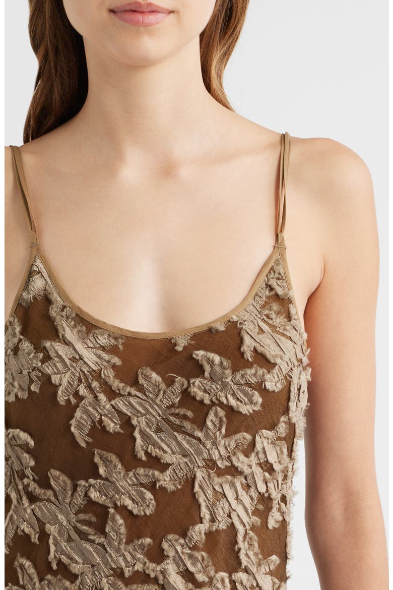 Alessia Texture Sleeveless Midi Dress, Alternate, color, OLIVE