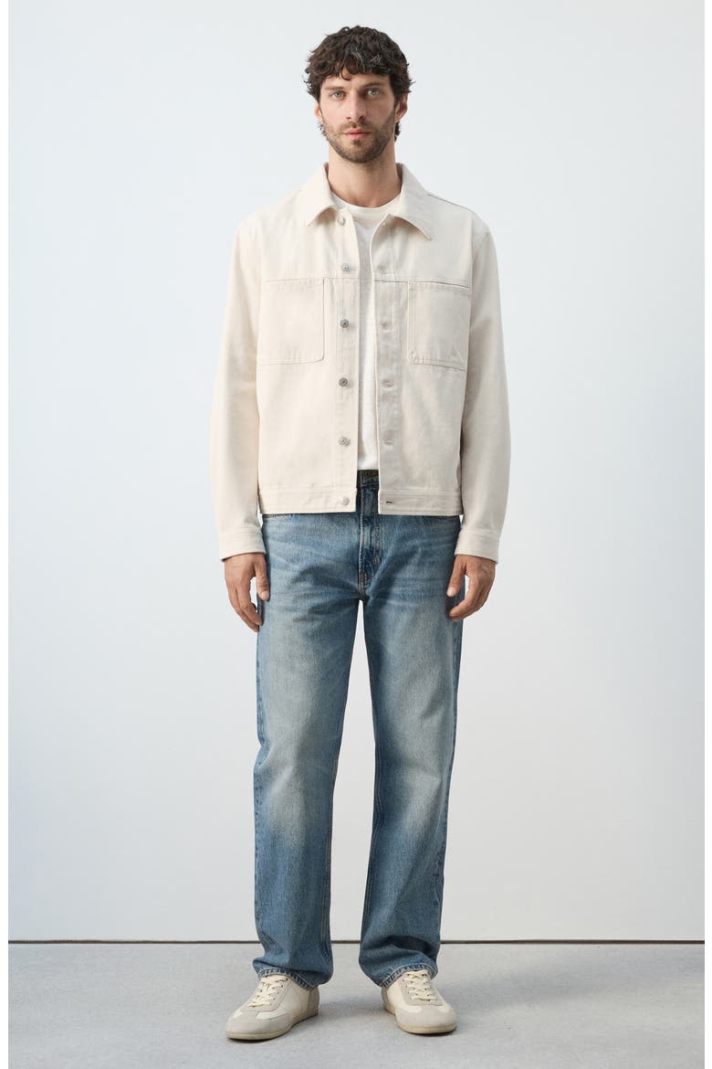Cotton Denim Jacket, Alternate, color, ECRU