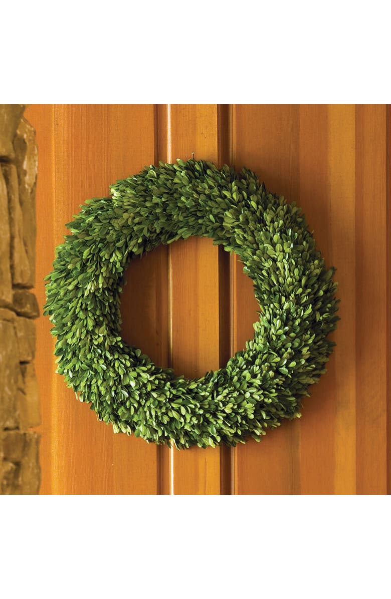 Napa Home & Garden Boxwood Wreath, Alternate, color, Green