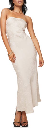 Salvin Strapless Jacquard Dress