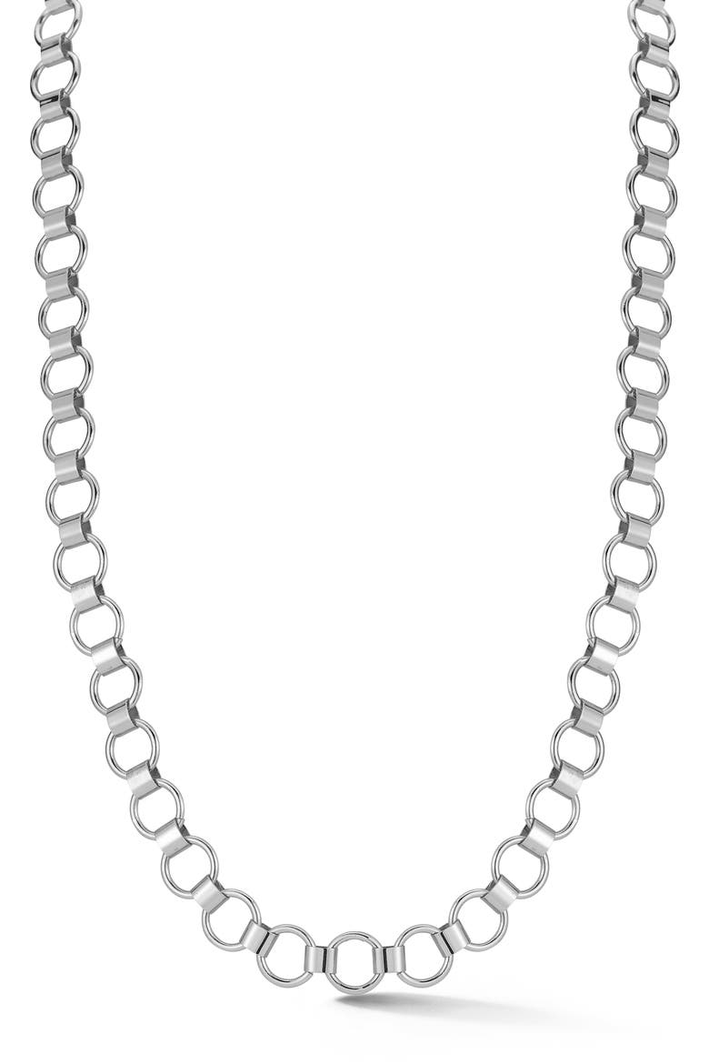 Link Chain Necklace, Main, color, SILVER
