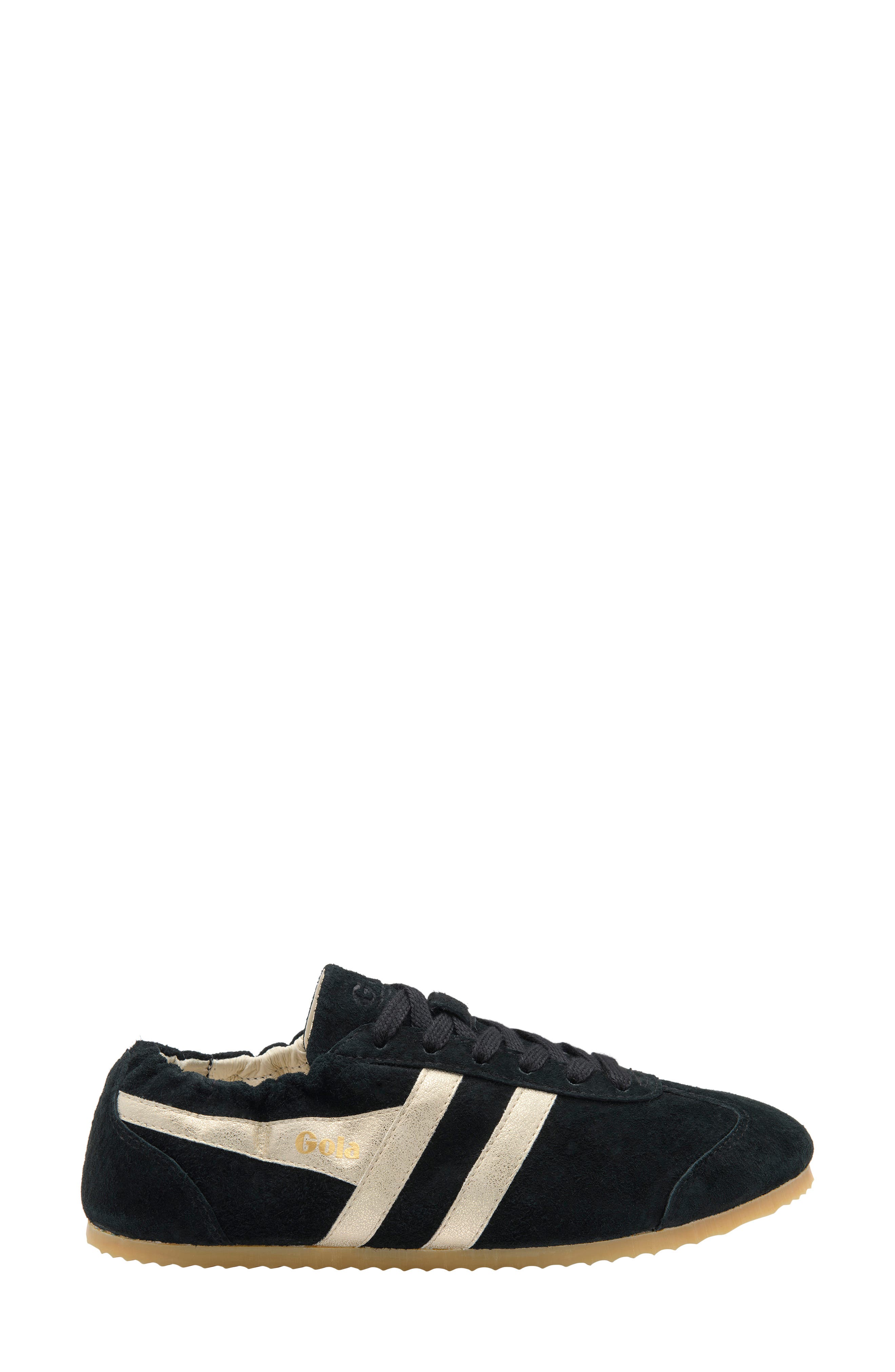 Aurora Leather Sneaker, Alternate, color, BLACK/ GOLD