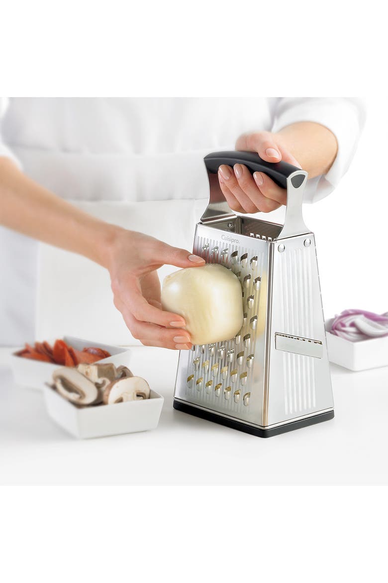 Surface Glide Technology 4 Sided Box Grater, Alternate, color, Silver